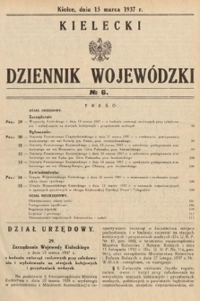 Kielecki Dziennik Wojewódzki. 1937, nr 6