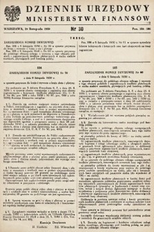 Dziennik Urzędowy Ministerstwa Finansów. 1950, nr 30