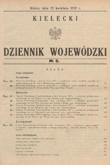 Kielecki Dziennik Wojewódzki. 1937, nr 8