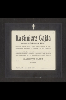 Kazimierz Gajda pensyonowany funkcyonaryusz kolejowy [...]