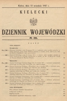 Kielecki Dziennik Wojewódzki. 1937, nr 20