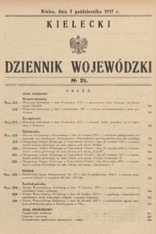 Kielecki Dziennik Wojewódzki. 1937, nr 21