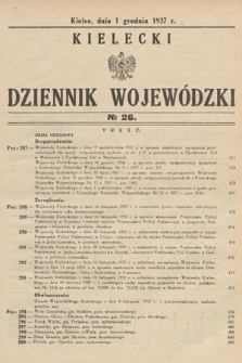Kielecki Dziennik Wojewódzki. 1937, nr 26