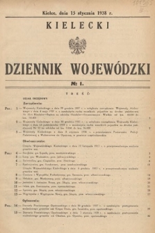 Kielecki Dziennik Wojewódzki. 1938, nr 1