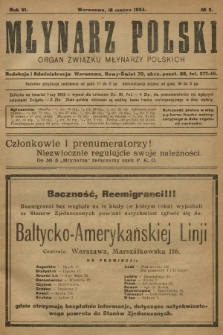Młynarz Polski : organ Związku Młynarzy Polskich. R.6, 1924, № 5