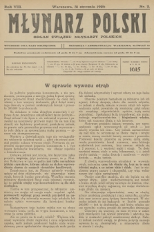 Młynarz Polski : organ Związku Młynarzy Polskich. R.8, 1926, № 2 + wkładka
