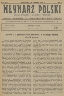 Młynarz Polski : organ Związku Młynarzy Polskich. R.8, 1926, № 11