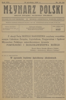 Młynarz Polski : organ Związku Młynarzy Polskich. R.8, 1926, № 23-24