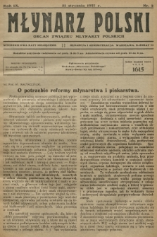 Młynarz Polski : organ Związku Młynarzy Polskich. R.9, 1927, nr 2