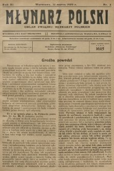Młynarz Polski : organ Związku Młynarzy Polskich. R.11, 1929, nr 5 + wkładka