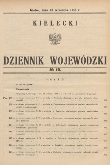 Kielecki Dziennik Wojewódzki. 1938, nr 19