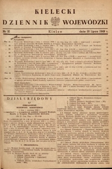 Kielecki Dziennik Wojewódzki. 1949, nr 10