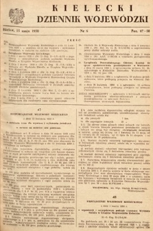 Kielecki Dziennik Wojewódzki. 1950, nr 6