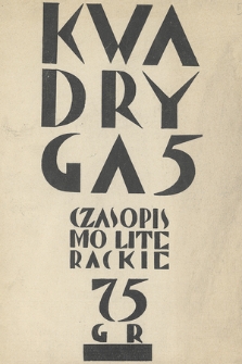 Kwadryga : czasopismo literackie. 1928, nr 5