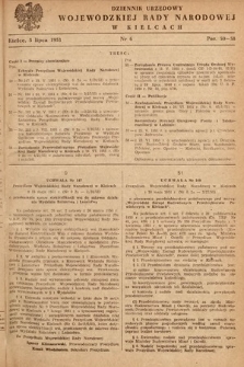 Dziennik Urzędowy Wojewódzkiej Rady Narodowej w Kielcach. 1951, nr 6