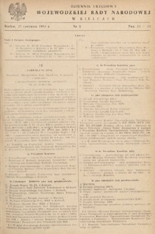 Dziennik Urzędowy Wojewódzkiej Rady Narodowej w Kielcach. 1954, nr 8