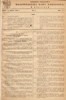 Dziennik Urzędowy Wojewódzkiej Rady Narodowej w Kielcach. 1956, nr 2