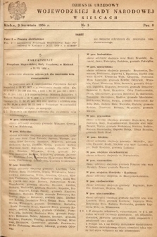 Dziennik Urzędowy Wojewódzkiej Rady Narodowej w Kielcach. 1956, nr 3