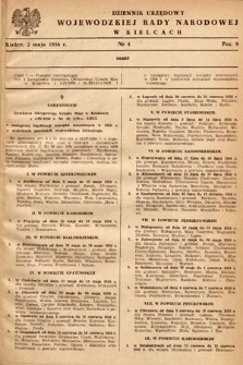 Dziennik Urzędowy Wojewódzkiej Rady Narodowej w Kielcach. 1956, nr 4