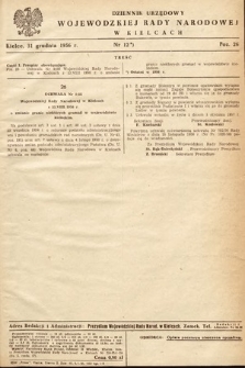 Dziennik Urzędowy Wojewódzkiej Rady Narodowej w Kielcach. 1956, nr 12