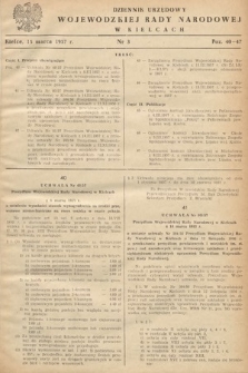 Dziennik Urzędowy Wojewódzkiej Rady Narodowej w Kielcach. 1957, nr 3