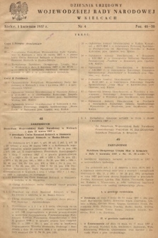 Dziennik Urzędowy Wojewódzkiej Rady Narodowej w Kielcach. 1957, nr 4