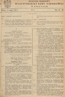 Dziennik Urzędowy Wojewódzkiej Rady Narodowej w Kielcach. 1958, nr 4