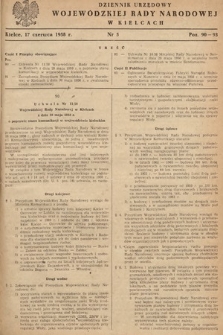 Dziennik Urzędowy Wojewódzkiej Rady Narodowej w Kielcach. 1958, nr 5