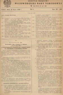 Dziennik Urzędowy Wojewódzkiej Rady Narodowej w Kielcach. 1958, nr 6