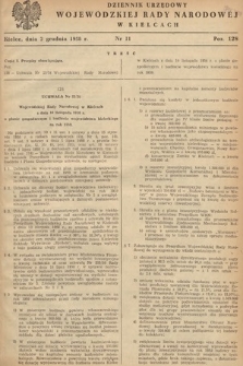 Dziennik Urzędowy Wojewódzkiej Rady Narodowej w Kielcach. 1958, nr 11