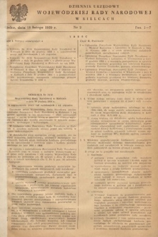 Dziennik Urzędowy Wojewódzkiej Rady Narodowej w Kielcach. 1959, nr 2