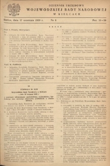Dziennik Urzędowy Wojewódzkiej Rady Narodowej w Kielcach. 1959, nr 8