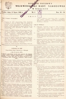 Dziennik Urzędowy Wojewódzkiej Rady Narodowej w Kielcach. 1960, nr 5