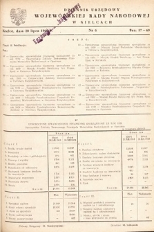 Dziennik Urzędowy Wojewódzkiej Rady Narodowej w Kielcach. 1960, nr 6
