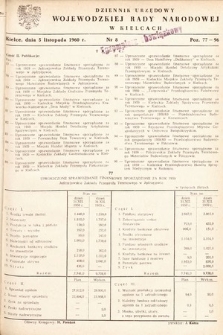 Dziennik Urzędowy Wojewódzkiej Rady Narodowej w Kielcach. 1960, nr 8
