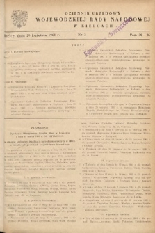 Dziennik Urzędowy Wojewódzkiej Rady Narodowej w Kielcach. 1961, nr 3