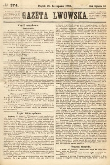 Gazeta Lwowska. 1862, nr 274