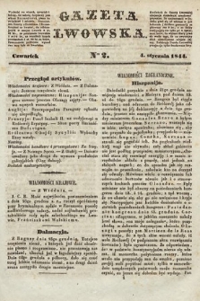 Gazeta Lwowska. 1844, nr 2