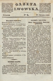 Gazeta Lwowska. 1844, nr 5