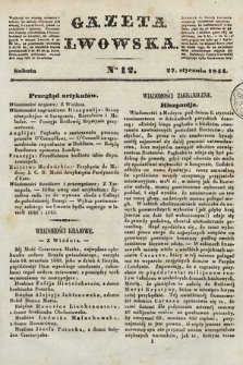 Gazeta Lwowska. 1844, nr 12
