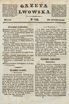 Gazeta Lwowska. 1844, nr 13