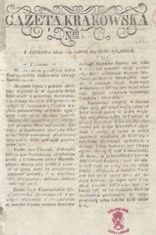 Gazeta Krakowska. 1823 , nr 1