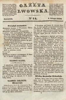 Gazeta Lwowska. 1844, nr 14