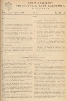Dziennik Urzędowy Wojewódzkiej Rady Narodowej w Kielcach. 1963, nr 4