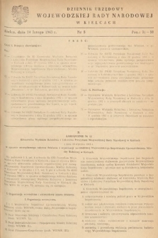 Dziennik Urzędowy Wojewódzkiej Rady Narodowej w Kielcach. 1963, nr 5