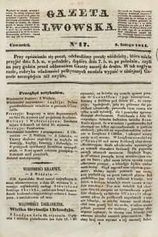 Gazeta Lwowska. 1844, nr 17