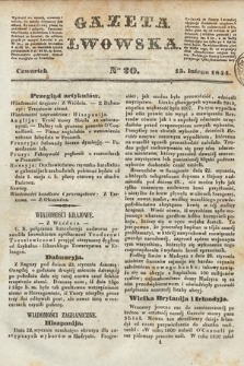 Gazeta Lwowska. 1844, nr 20