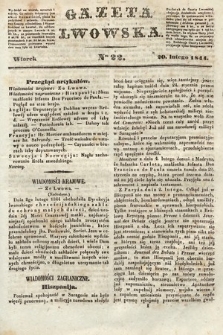 Gazeta Lwowska. 1844, nr 22