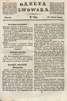 Gazeta Lwowska. 1844, nr 25