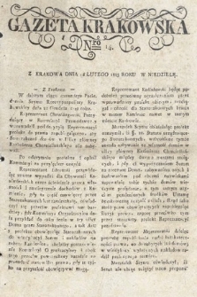 Gazeta Krakowska. 1823 , nr 14